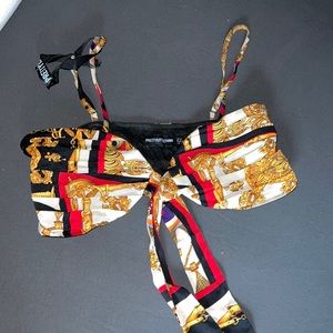 Plt crop top which ties in the front never worn